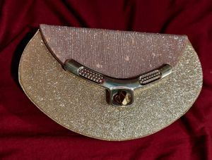 Wedding Party Gold Glitter Clutch