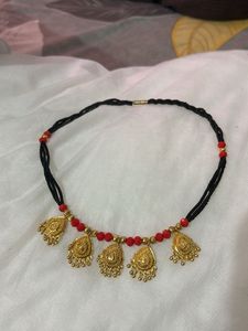 Necklace with Gold Pendants