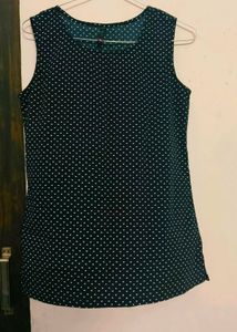 Polka Dot Sleeveless Top