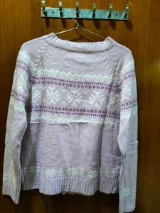 Floral Pattern Cardigan Sweater