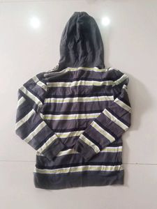 Striped Sweater With Hoodie From US