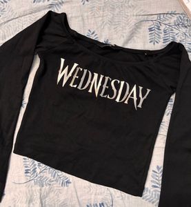 Wednesday Graphic Long Sleeve Top