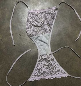 Lace Tie-Side Thong(small Or Medium)