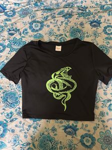 Urbanic Black Snake Print Top | Chic &amp; Edgy | Medi