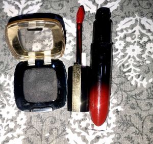 Lipstick And Smoky Eyeshadow