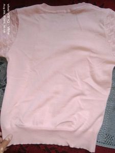 Peach Knit Top
