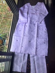 Lavender kurta pant set