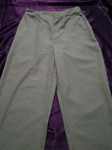 Wide Leg Beige Pants For Women
