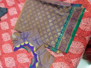 Saree With Designer Blouse