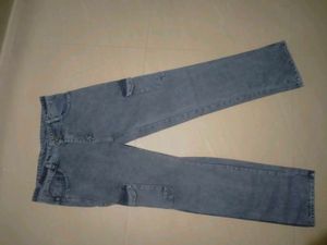 Grey Cargo Denim Jeans