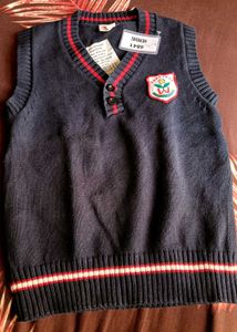 New Wit tag Boys Blue Sweater Vest 7 to 11yrs