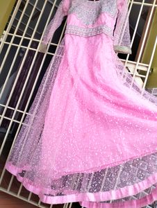 Light Pink Gown Wid Dupatta..