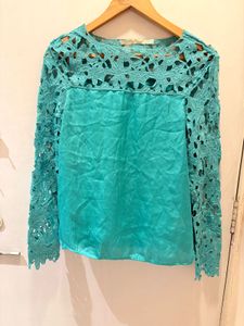 Beautiful Lace Trim Imported Top