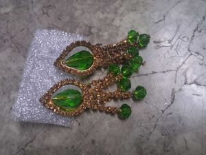Green Earrings