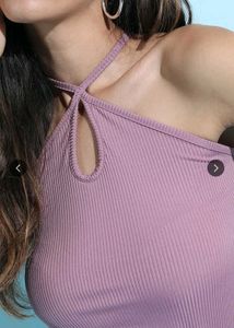 Purple Mauve Halter Top