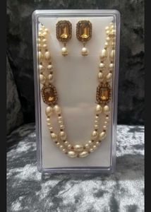 Vintage Style Pearl Necklace Set