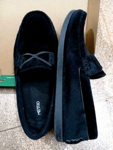 Metro Black Loafers (Unisex) UK Size 3