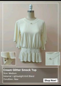 creme gitter top