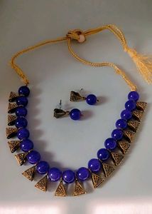 Blue Colour Necklace