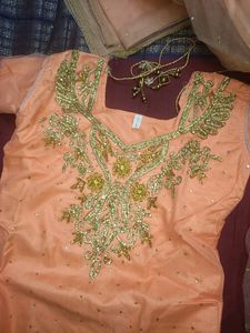 Full diamond work gharara kurta set