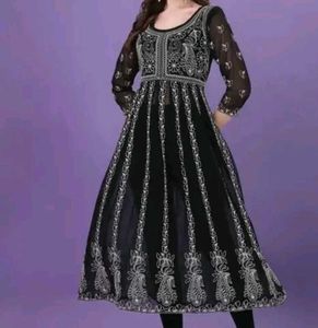 Elegant Black Ethnic Gown