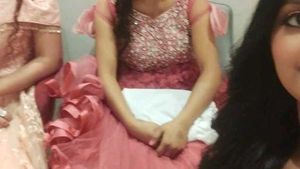 Pink Embellished Party Dress