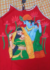Beautiful ✋️ Painted 🎨  Kurti