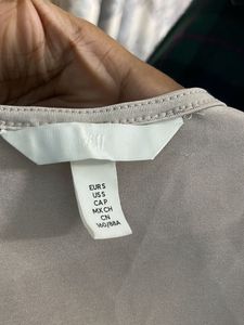 H&amp;M Nude Pink Shimmery Bodysuit