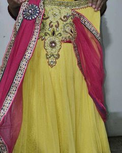 Embroidered Blue Velvet Top