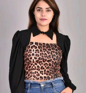 Animal Print Crop Top