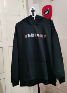 💥BUY1GET1💥 IMPORTED MENS Black graphic print hoodie.