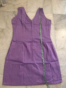 Lavander Sleeveless  Kurti