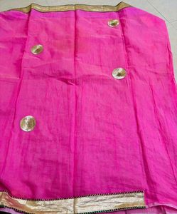 Hot Pink Saree