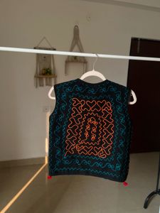 BOHEMIAN ETHNIC MIRROR WORK WAISTCOAT