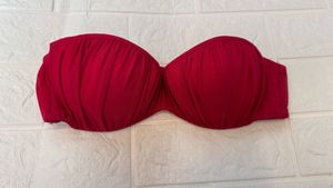 Red Bandeau Bra