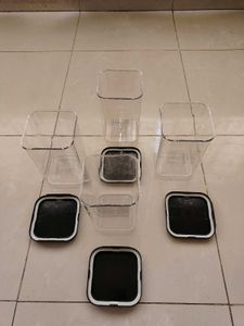 Unused Set of 4 Kitchen Storage Plastic Container