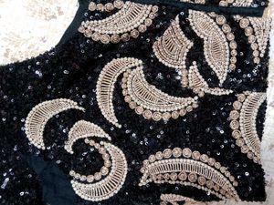 Black Colour Full Sequence Blouse