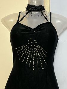 Yk2 Pinterest Black Designer Long Piece