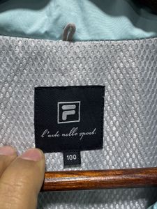 Fila Light Blue Zipup Padded Jacket