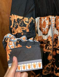 Urbanic Boho Dress With Royal Print