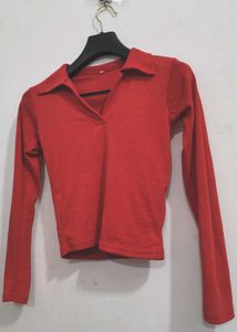 Red Crop Top For Girls