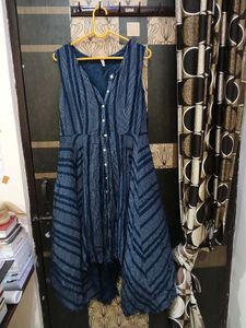 frocks in blue white colour
