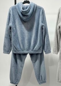 Women- Blue Fuzzy Lounge Set