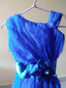 Blue Girls Party Dress