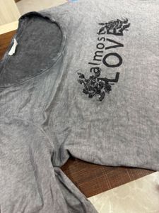 Gray 'Almost Love' Tee