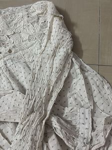 Elegant White Lace Top