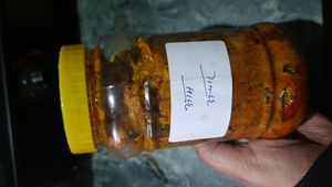 Homemade Mango Pickle &amp; Swastik Mixture -2 Packet