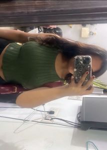 H&amp;M Green Ribbed Tank