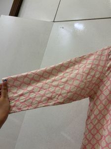 Elegant Pink Printed Kurta