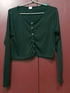 Black Button Down Cardigan
